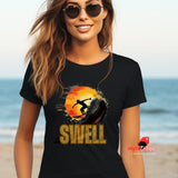 Epic Surf T-Shirt - Surfer Silhouette Design