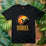 Epic Surf T-Shirt - Surfer Silhouette Design