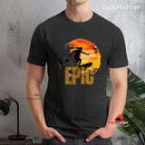 Epic Surf T-Shirt - Surfer Silhouette Design