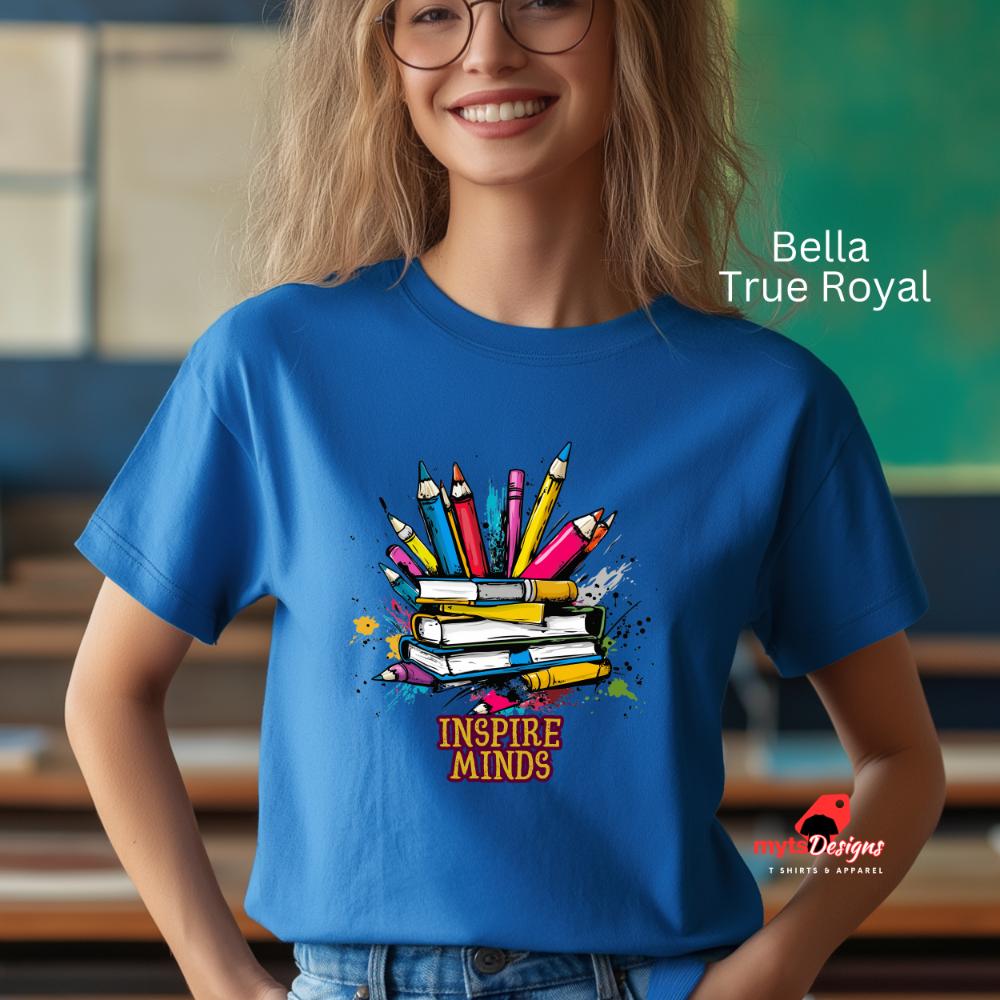 Teacher gift shirt, teacher gift, Back to school gift, Inspire Minds T-shirt, school t shirt, inspirational shirt pop art shirt