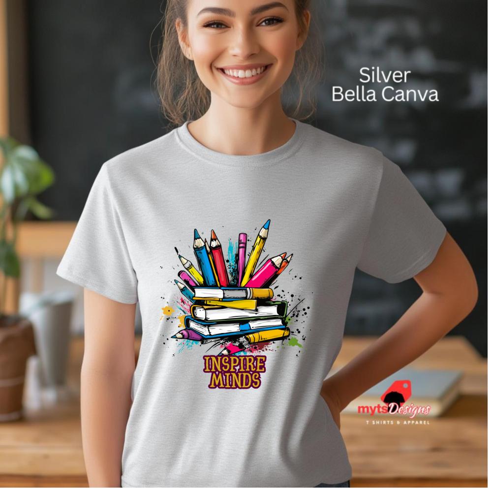 Teacher gift shirt, teacher gift, Back to school gift, Inspire Minds T-shirt, school t shirt, inspirational shirt pop art shirt