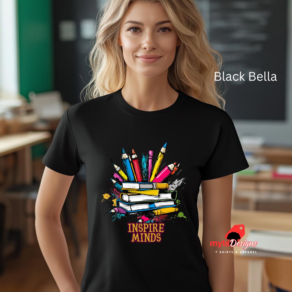 Teacher gift shirt, teacher gift, Back to school gift, Inspire Minds T-shirt, school t shirt, inspirational shirt pop art shirt