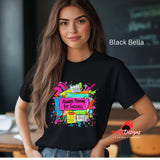 Pop Art Teacher Gift T-Shirt - Colorful School Tee