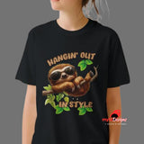 Funny Lazy Sloth T-Shirt | Cute Sloth Graphic Tee | Unisex Casual Wear