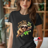 Funny Sloth T-Shirt - Lazy Sloth Graphic Tee for Sloth Lovers