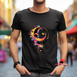 Geometric Space T-Shirt | Celestial Design for Sci-Fi Lovers