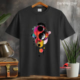 Moon Haze Geometric Space T-Shirt | Vivid Sci-Fi Tee