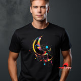 Geometric Space T-Shirt | Vivid Cosmic Design for Sci-Fi Fans