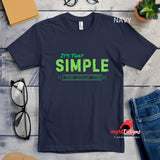 Motivational Unisex Crewneck T-Shirt - It's That Simple To Be Your Best
