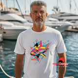 Geo Fish T-Shirt - Geometric Fishing Design