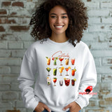Girl Wearing White Cocktail Party weatshirt