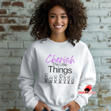 Girl wearing White Sweatshirt