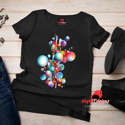 Vibrant Global Geometric Design T-Shirt