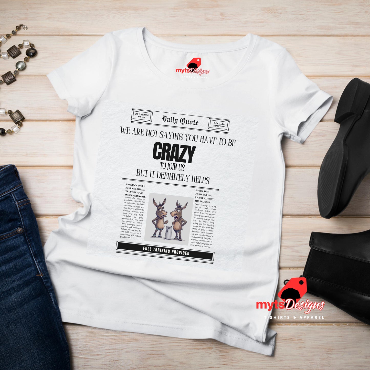 Funny Newspaper Headline T-Shirt – Perfect for Groups & Events