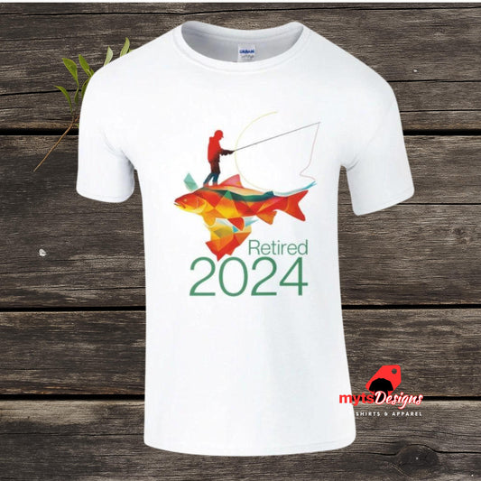 2024 Retired Fisherman T-Shirt, Funny Fishing Retirement Gift, Retired Anglers Gift, Retirement Gift shirt