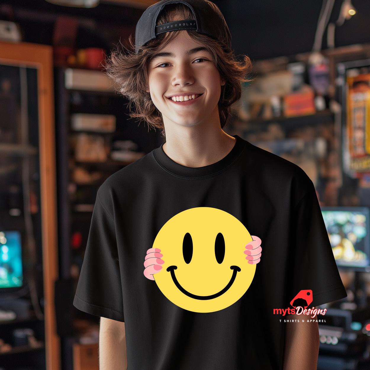 Happy Unisex T-Shirt – Smiley Face Design for All Ages