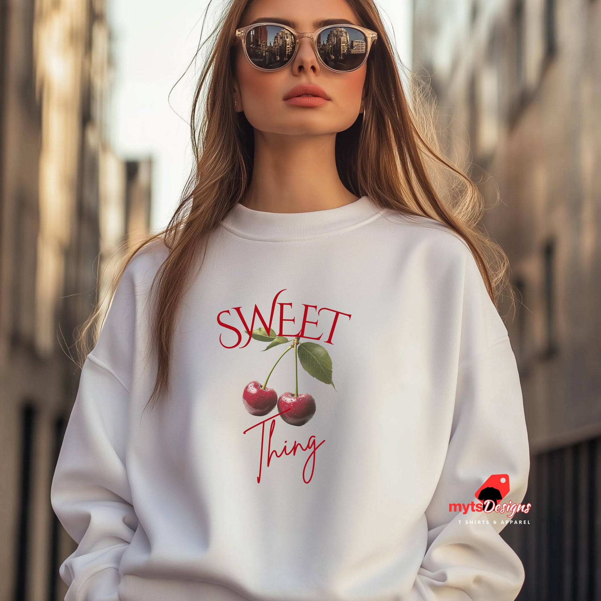 cherry sweatshirt