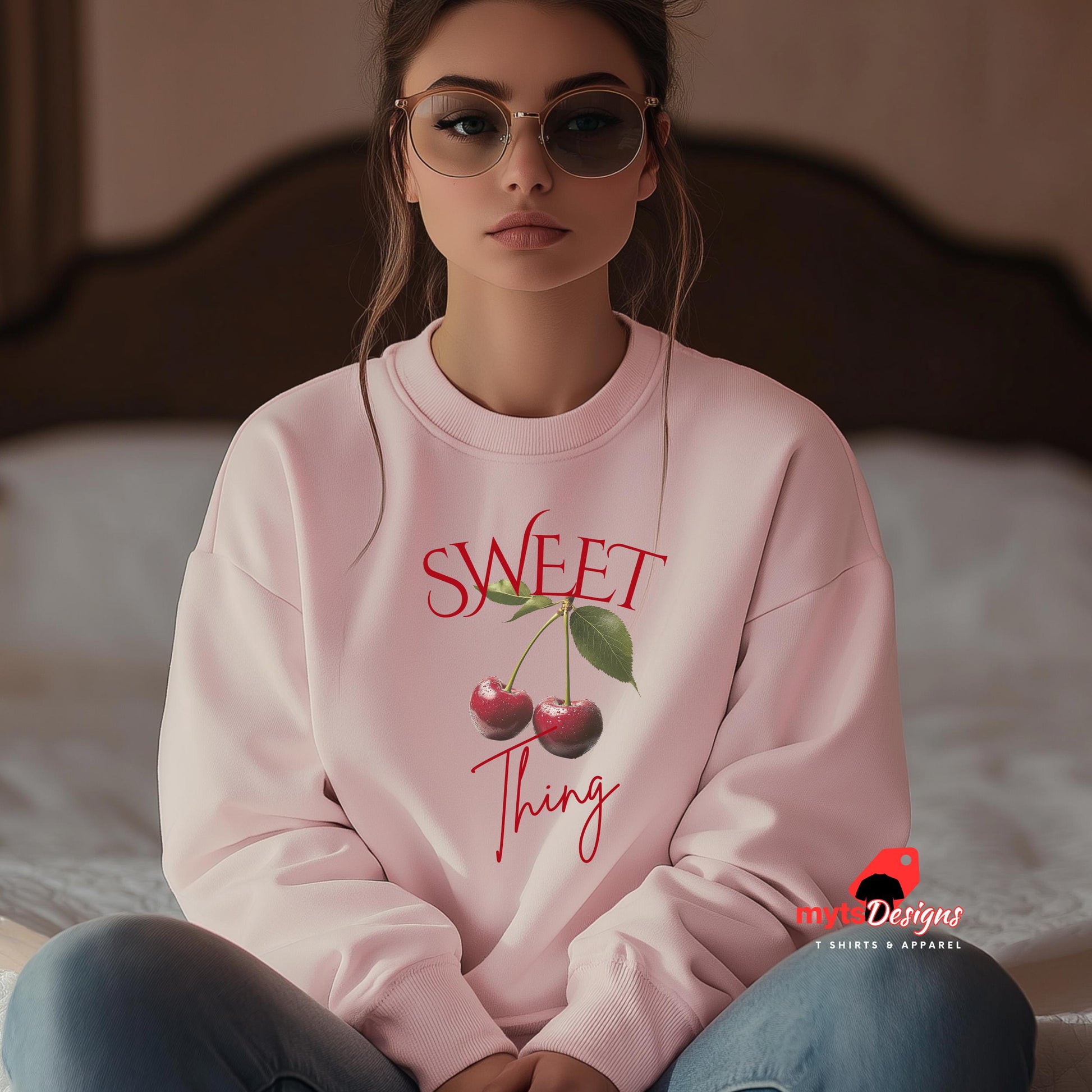 cherry sweatshirt