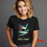 Flow State KU Graphic T-Shirt | Neon Abstract Music Tee