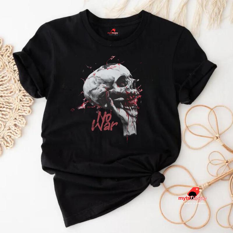 No War Skull T-Shirt - Anti-War Protest Graphic Tee