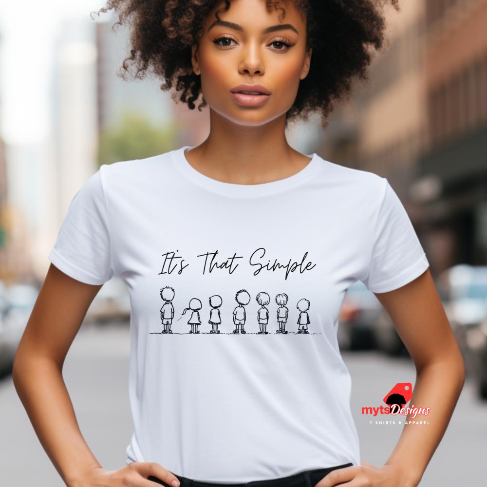 It's That Simple Inspirational T-Shirt | Motivational Quote Tee