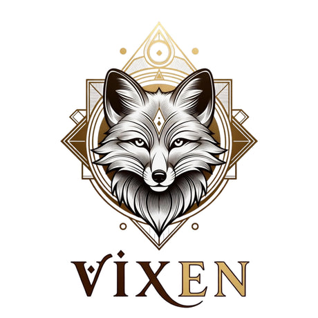 Logo with a stylized fox head and the word 'Vixen' below it on a white background.