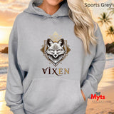 Women's Fox Hoodie | Vixen Wildlife Graphic Pullover | MytsDesigns