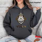 Women's Fox Hoodie | Vixen Wildlife Graphic Pullover | MytsDesigns
