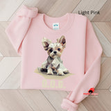 Geometric Dog Sweatshirts Light Pink