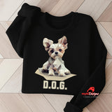 Geometric Dog Sweatshirts Black