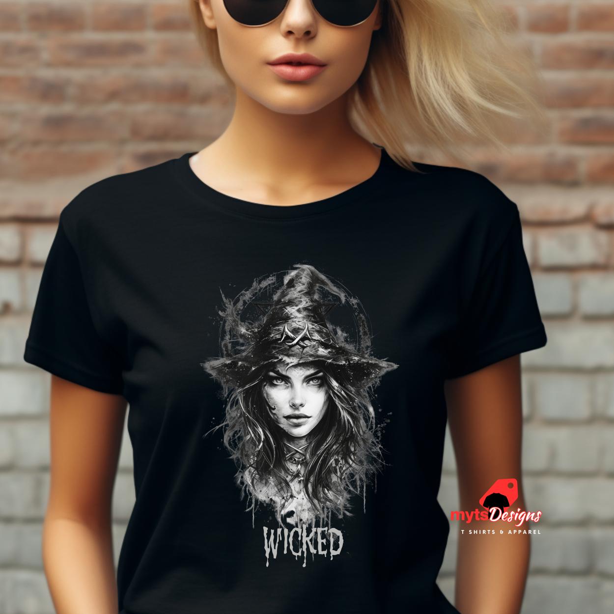 Wicked T-shirt, Witch T shirt, Halloween style,Spooky shirt,Witchery shirt