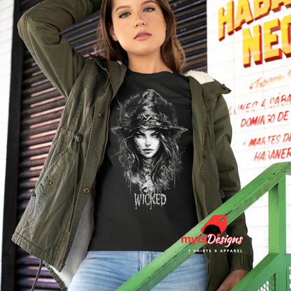 Wicked T-shirt, Witch T shirt, Halloween style,Spooky shirt,Witchery shirt