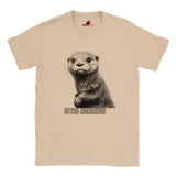 Funny otter t-shirt with Otter Nonsense graphic design on organic cotton tee