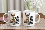 Sarcastic Donkey Coffee Mug Sie by side
