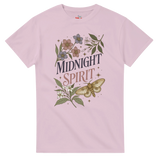 Midnight Spirit T-Shirt – Botanical Moth & Floral Graphic Tee
