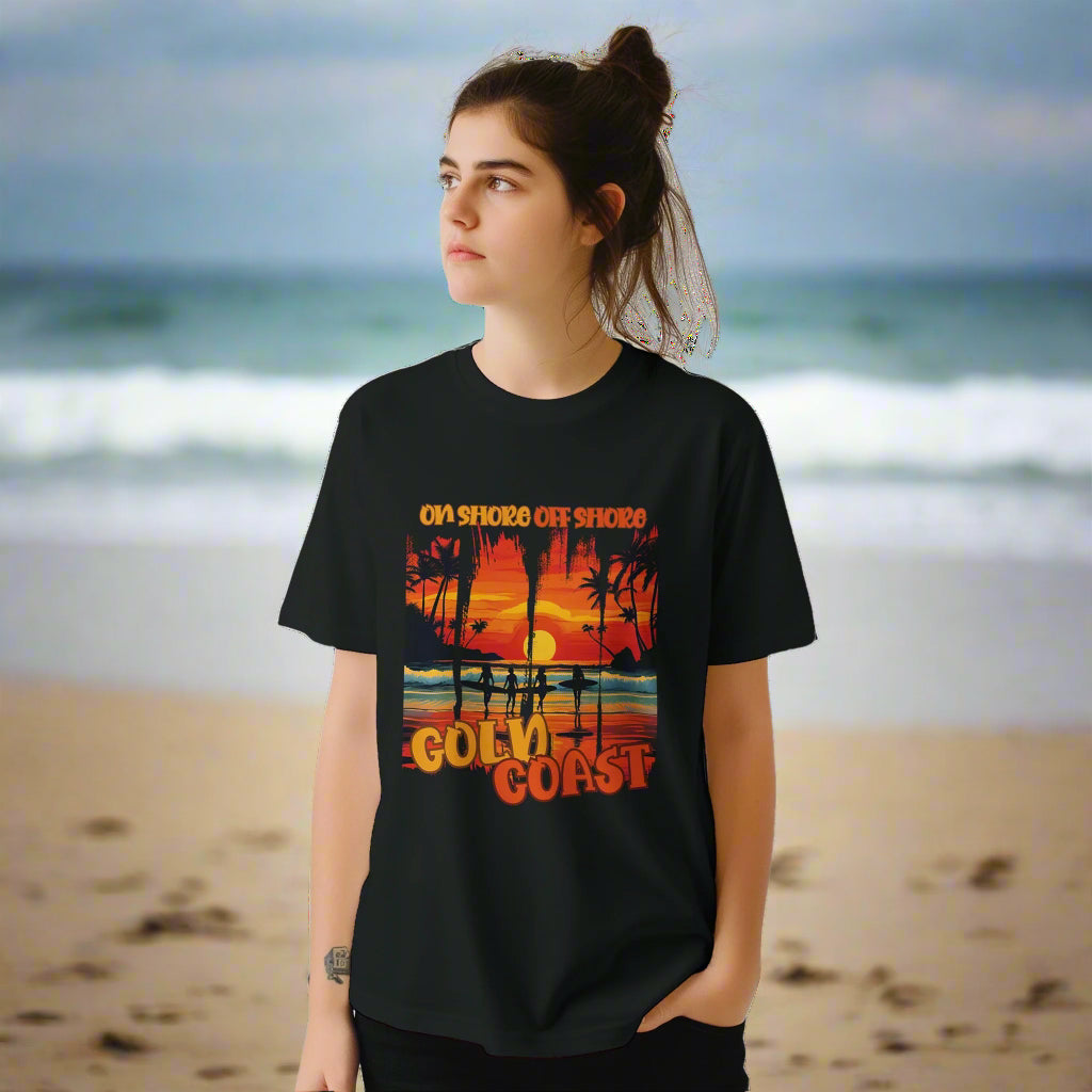 Sunset surf T-shirt