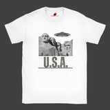 A White Mt. Rushmore T-shirt