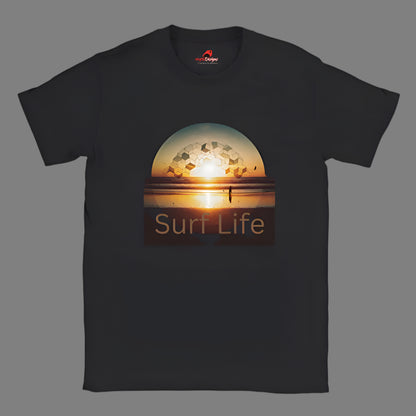 Surf Life T shirt Black