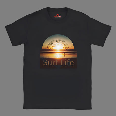 Surf Life T shirt Black