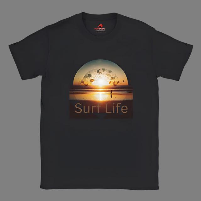 Surf Life T shirt Black