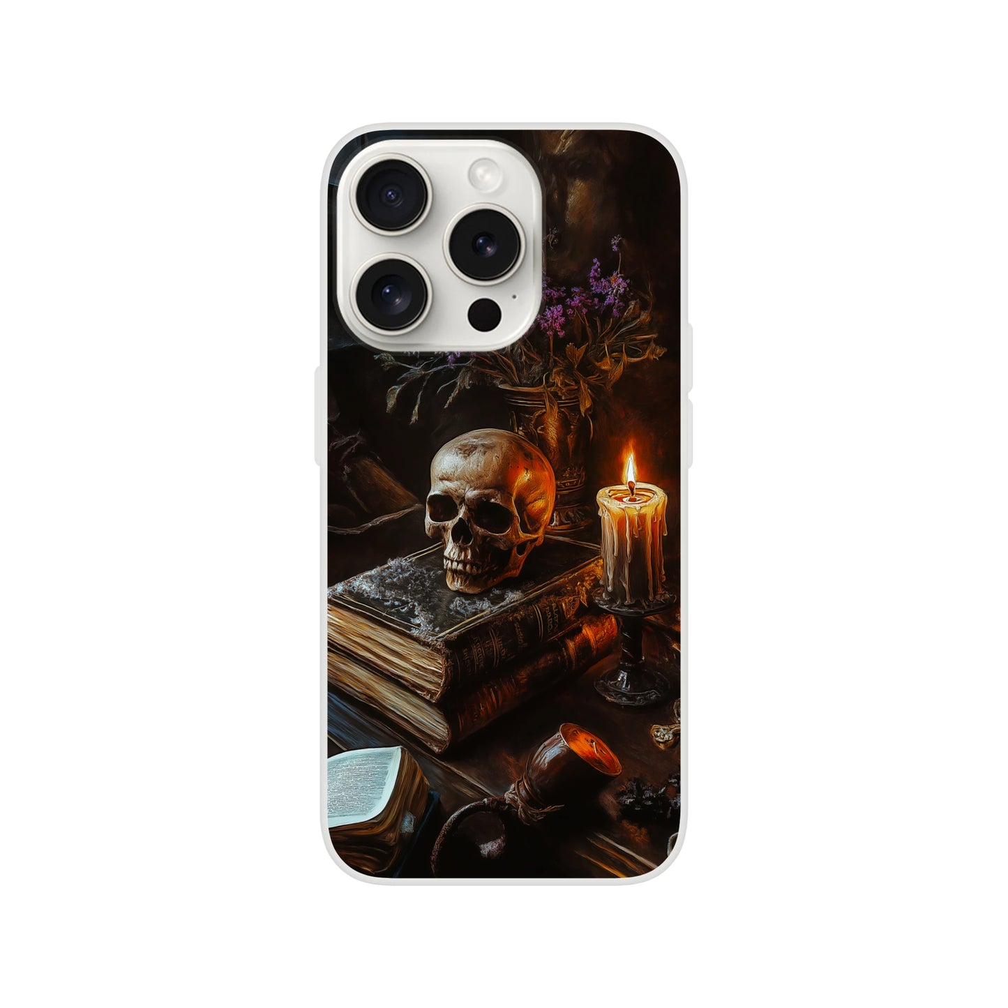 Goth style i phone flexi case