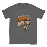 Gray t-shirt with a cartoon donkey and text on a white background