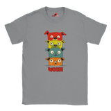 stacked cartoon puppies Sports Grey T shirt