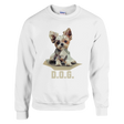 Geometric Dog Sweatshirts White