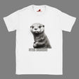 Funny otter t-shirt with Otter Nonsense graphic design on organic cotton tee