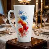 Watercolor Wildflower Floral Latte Mug