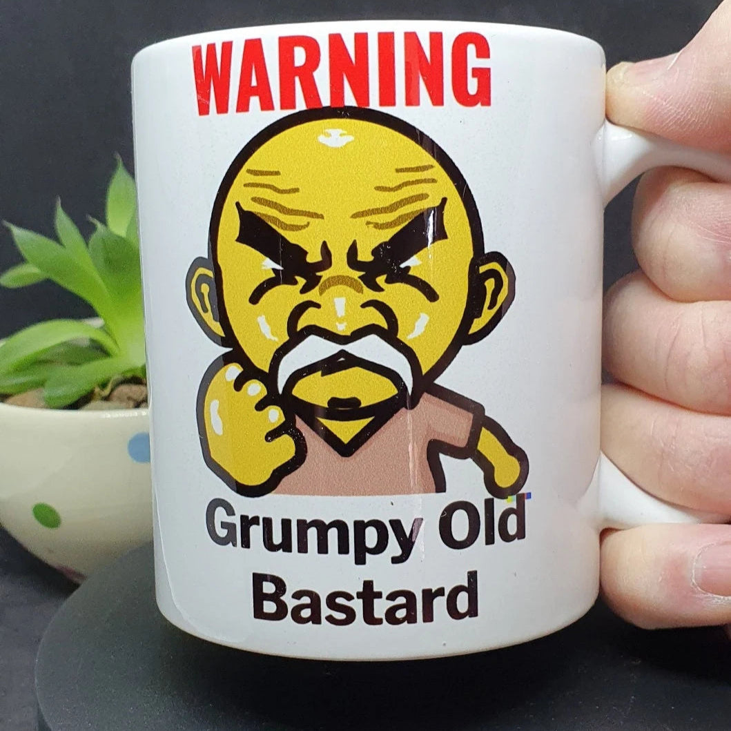 Grumpy Old Man Coffee Mug - Funny Birthday & Retirement Gift