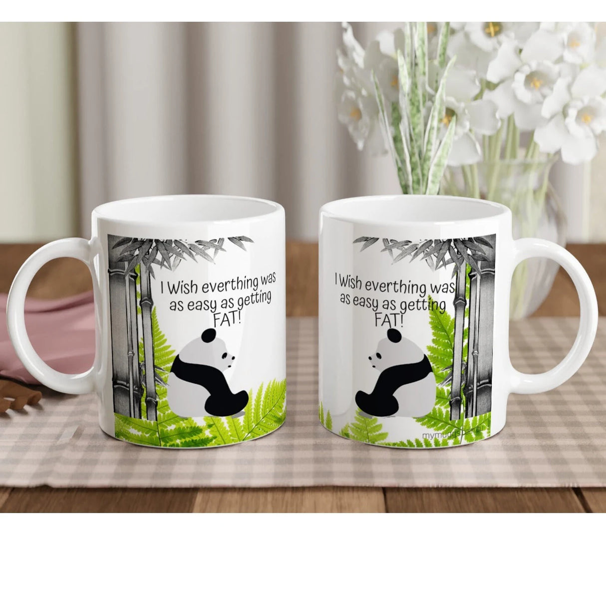 Weight Loss Motivation Mug - Funny Panda Bear Coffee Cup