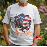 American Bald Eagle T-Shirt - USA Patriotic Flag Shirt for Men & Women