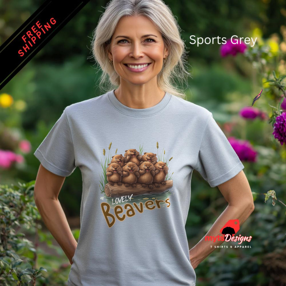 Funny Beaver T-Shirt for Women | Cute Animal Lover Gift | Lovely Beavers Tee